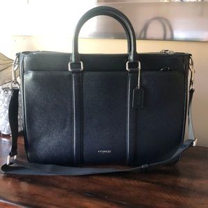 Dark Blue Coach Laptop/Work Bag. Like New